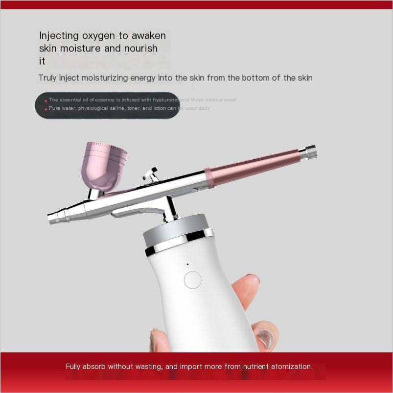 Portable High-Pressure Facial Oxygen Spray Device