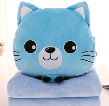 Cartoon Multi-Function Air Conditioner Pillow Blanket