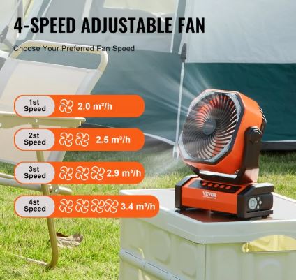 Portable Rechargeable Fan