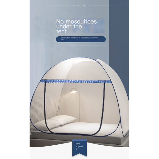 U-Shaped Zipper Mosquito Net for Kids, Easy Setup