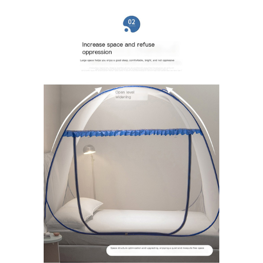 U-Shaped Zipper Mosquito Net for Kids, Easy Setup