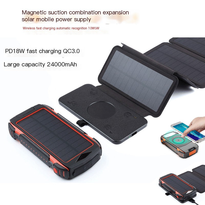 New Magnetic Solar Power Bank 20000mAh 10W QC3.0