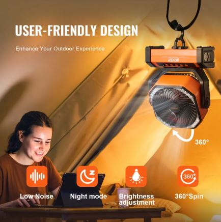 Portable Rechargeable Fan