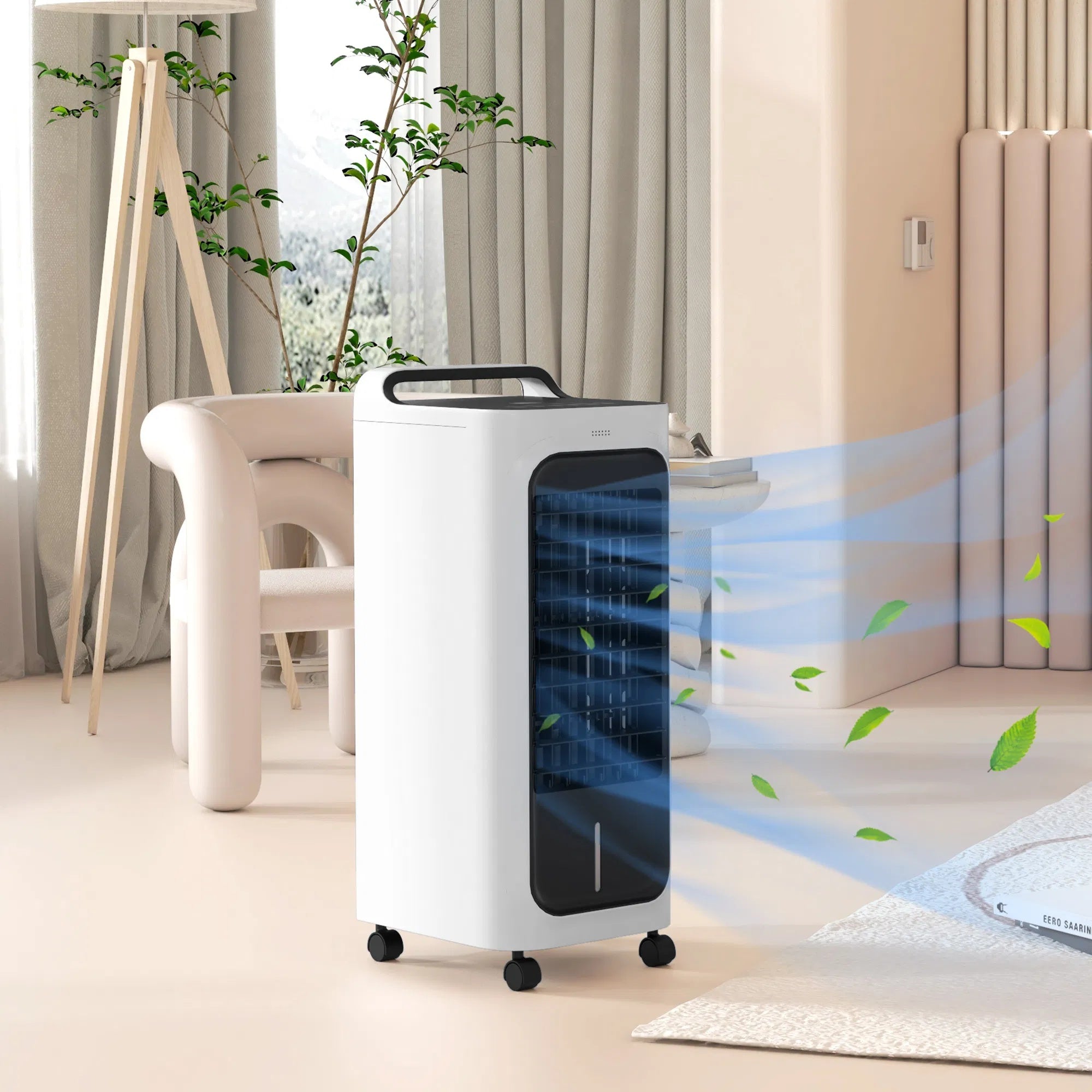HOMCOM Evaporative Air Cooler With Ice Packs
