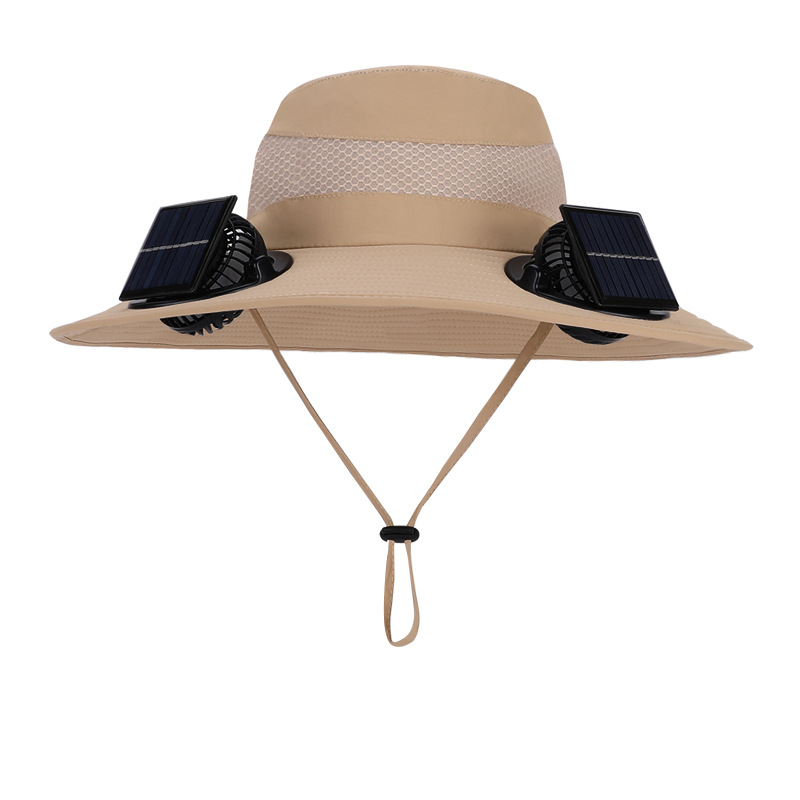 Solar-Powered Dual Fan Hat
