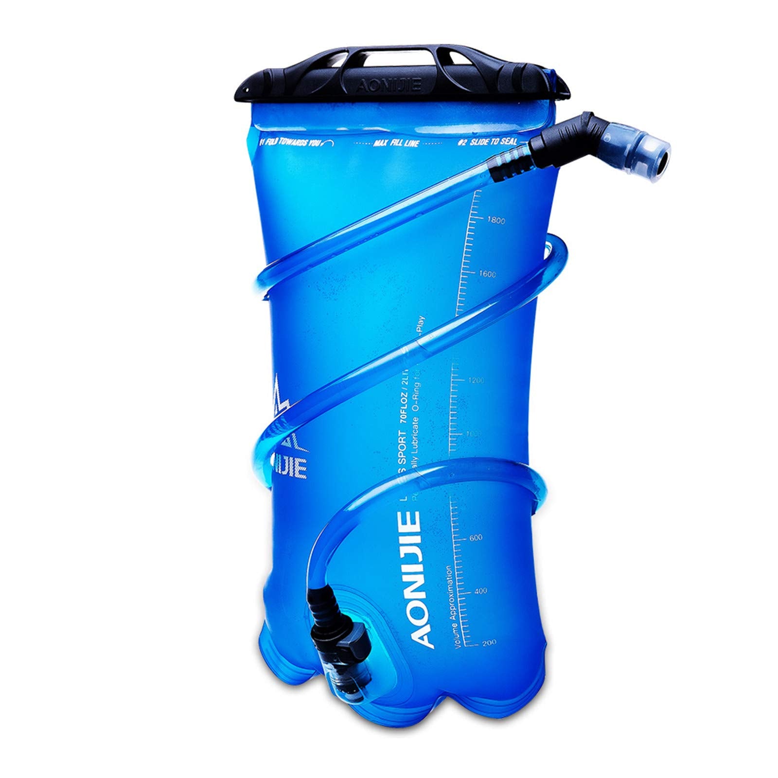 AONIJIE 1L/ 1.5L/ 2L/3L Folding Riding Running Water Bag Outdoor Mountaineering Backpack Drinking Bag (2L-TPU)