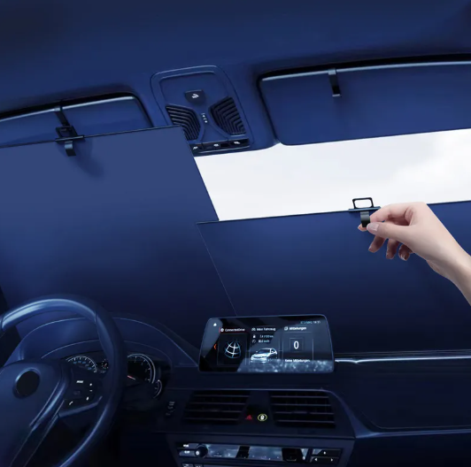 Car Windshield Sunshade Curtain (Pair)