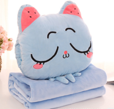 Cartoon Multi-Function Air Conditioner Pillow Blanket