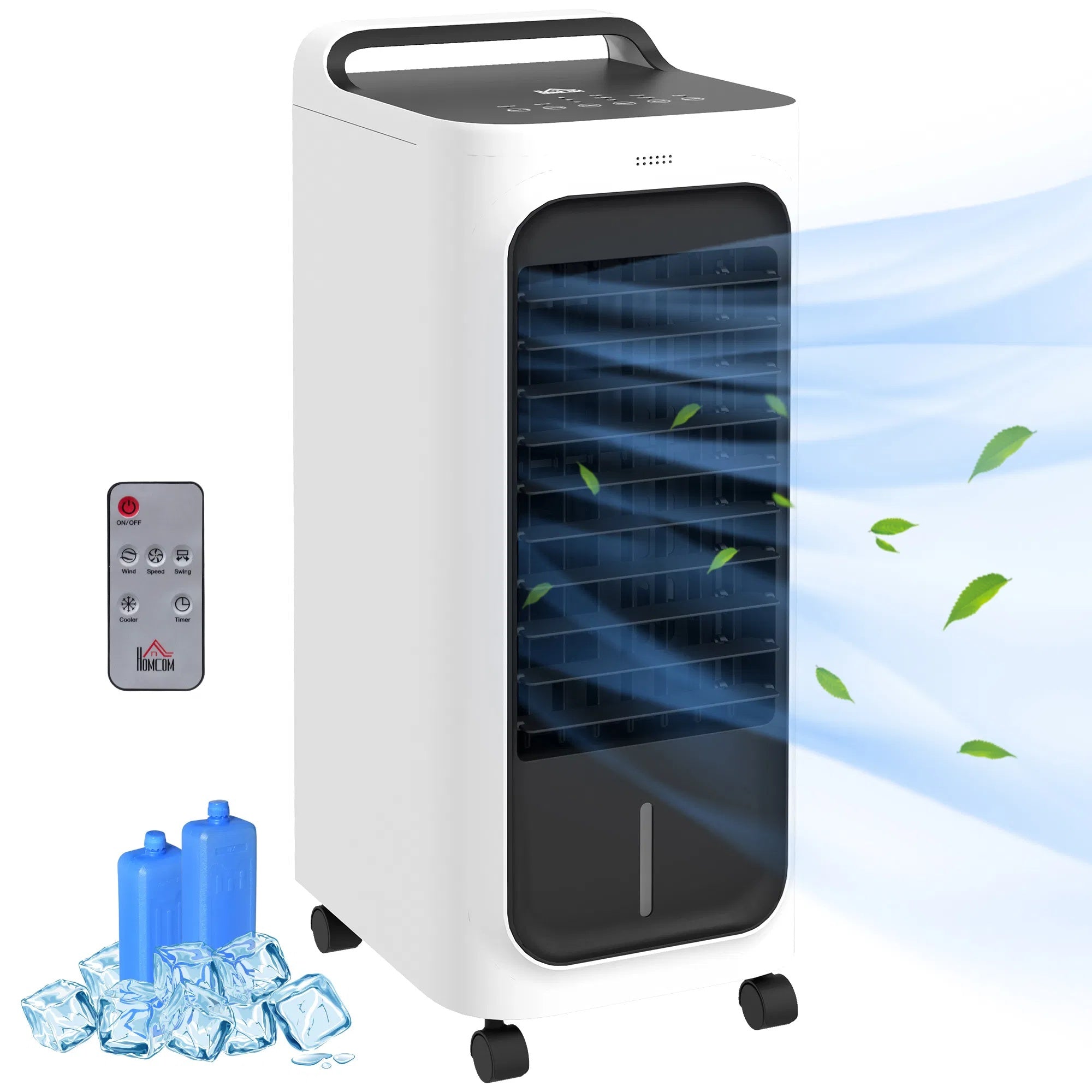 HOMCOM Evaporative Air Cooler With Ice Packs