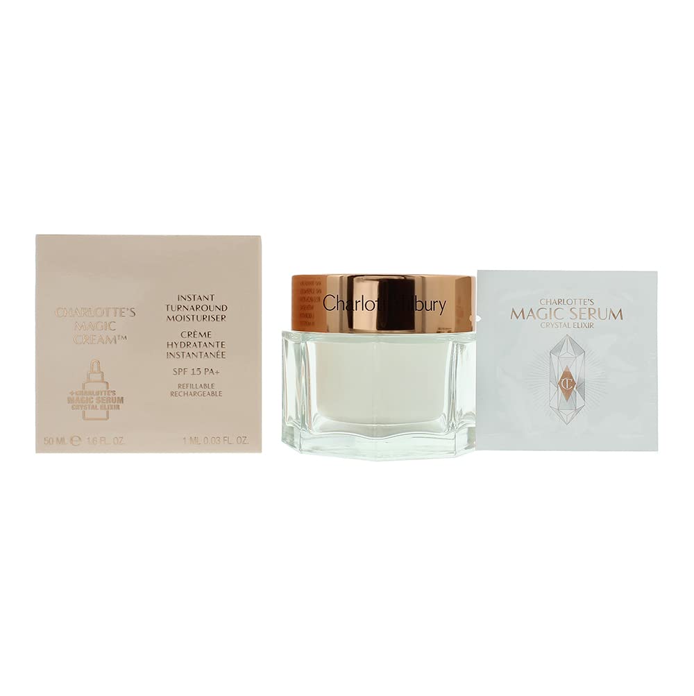 Charlottes Magic Cream Instant Turnaround Moisturiser with SPF 15 Full Size 50mL 1.7 Fl Oz IMPORT