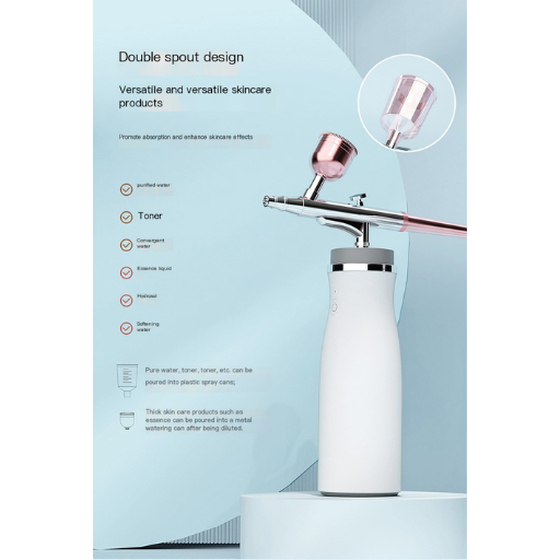 Portable High-Pressure Facial Oxygen Spray Device