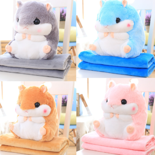 Hamster Pillow Blanket and Air Conditioner Cover