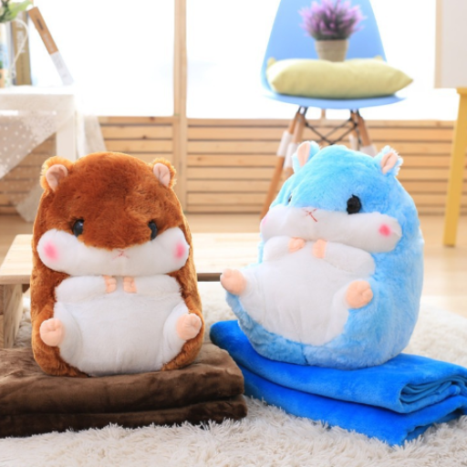 Hamster Pillow Blanket and Air Conditioner Cover