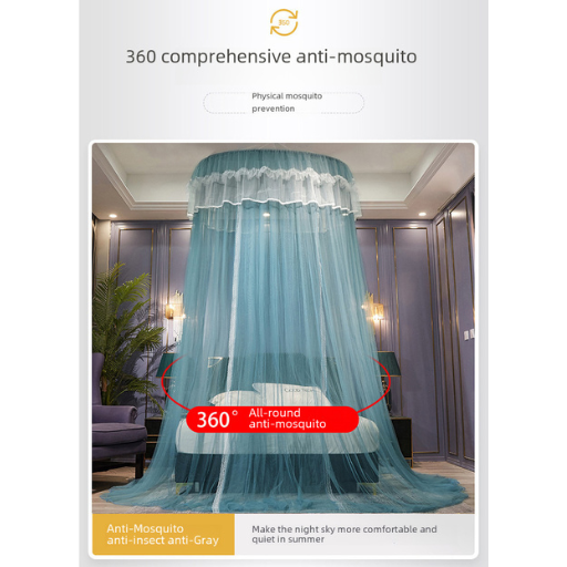 Princess Style Dome Mosquito Net with No Installation Needed
