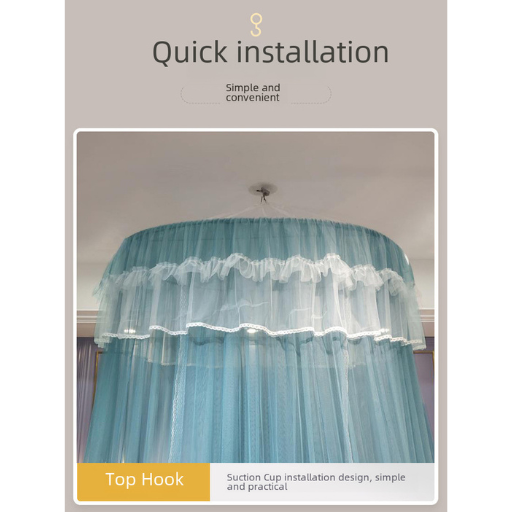 Princess Style Dome Mosquito Net with No Installation Needed