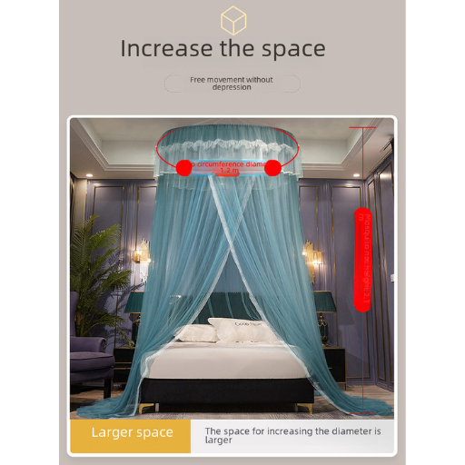 Princess Style Dome Mosquito Net with No Installation Needed