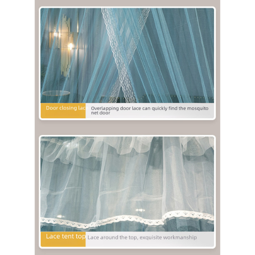 Princess Style Dome Mosquito Net with No Installation Needed