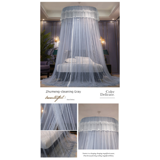 Princess Style Dome Mosquito Net with No Installation Needed