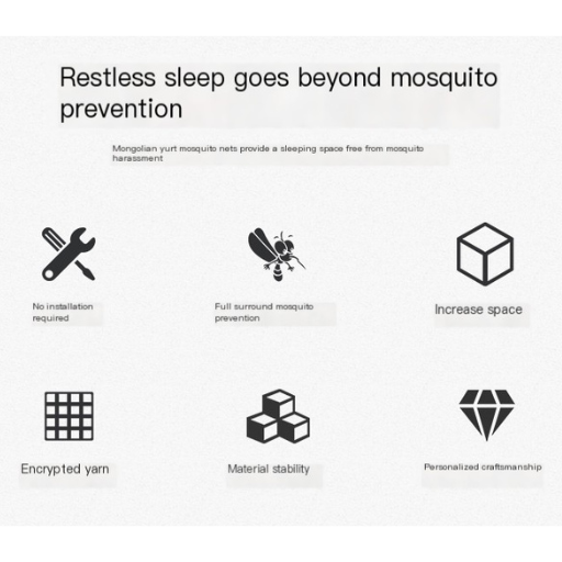 U-Shaped Zipper Mosquito Net for Kids, Easy Setup