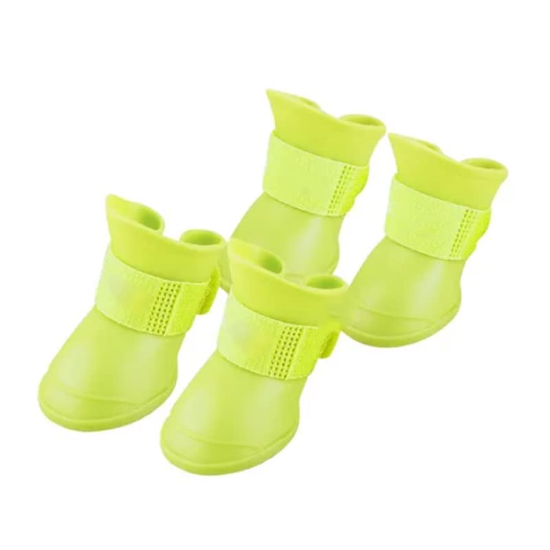 HEEPDD Pet Rain Shoes Pet Rain Boots Dog Rain Boots Outdoor Dog Silicone Rainshoes Running Shoes (M)
