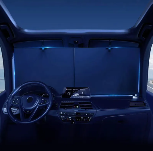 Car Windshield Sunshade Curtain (Pair)